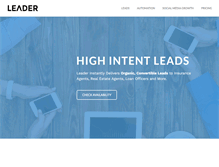 Tablet Screenshot of lead-er.com